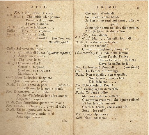 Cosi libretto - Act 1.3