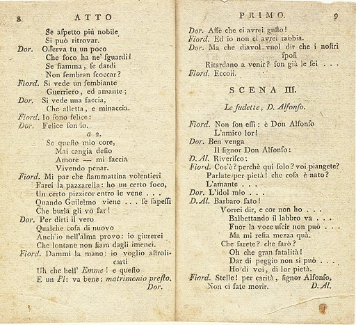 Cosi libretto - Act 1.5