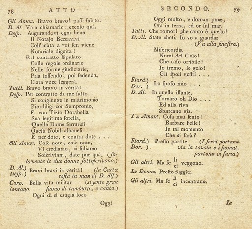 Cosi libretto - Act 2.19