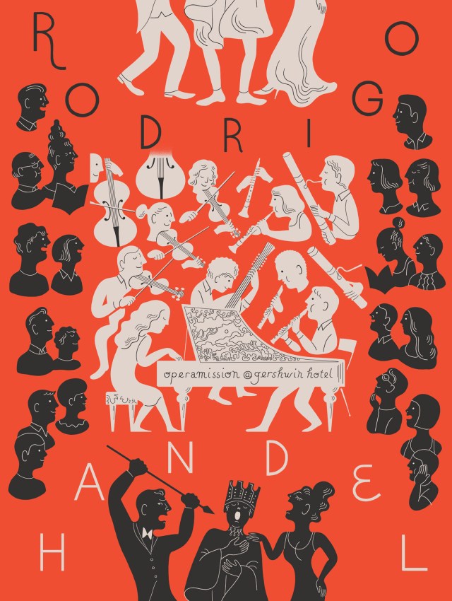 Handel's RODRIGO, illustration by Tomi Um
