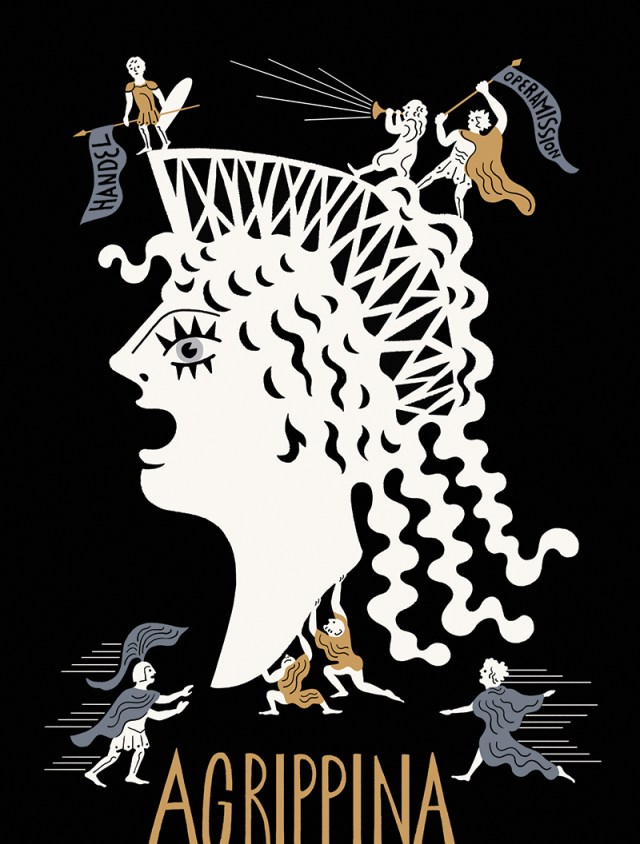 agrippina - original illustration by tomi um